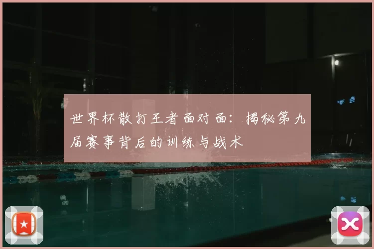 世界杯散打王者面对面:揭秘第九届赛事背后的训练与战术